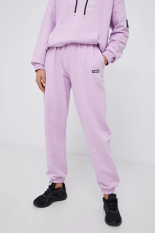 фиолетовой Хлопковые брюки P.E Nation Женский