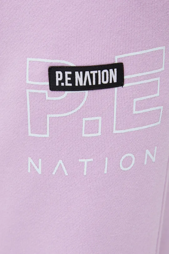 fioletowy P.E Nation Spodnie bawełniane
