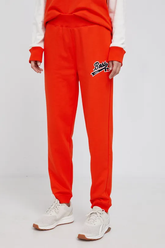πορτοκαλί Παντελόνι Boss BOSS X RUSSEL ATHLETIC Γυναικεία