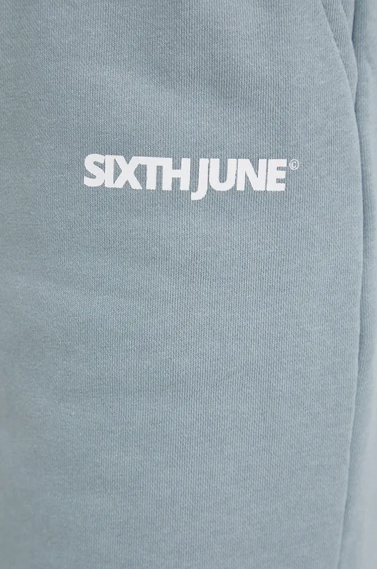 plava Pamučne hlače Sixth June