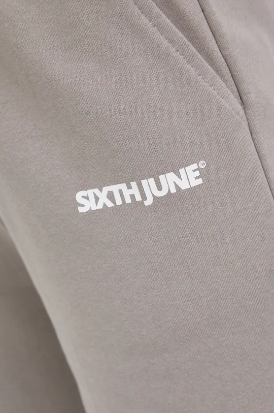siva Pamučne hlače Sixth June
