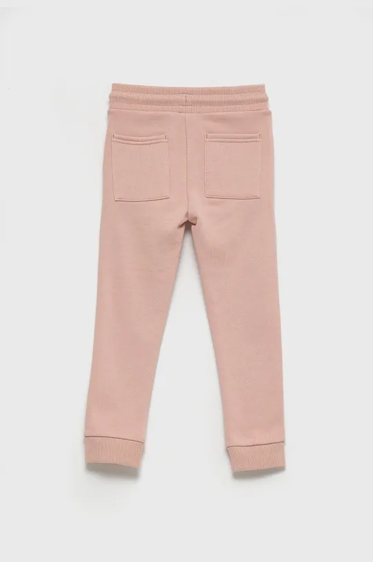Детские хлопковые брюки Calvin Klein Jeans розовый