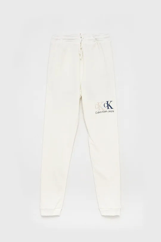 λευκό Παιδικό παντελόνι Calvin Klein Jeans Για κορίτσια