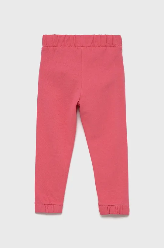 OVS Spodnie bawełniane dziecięce różowy
