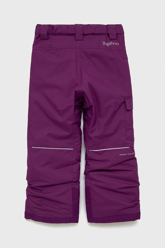 Dětské kalhoty Columbia tmavě fialová