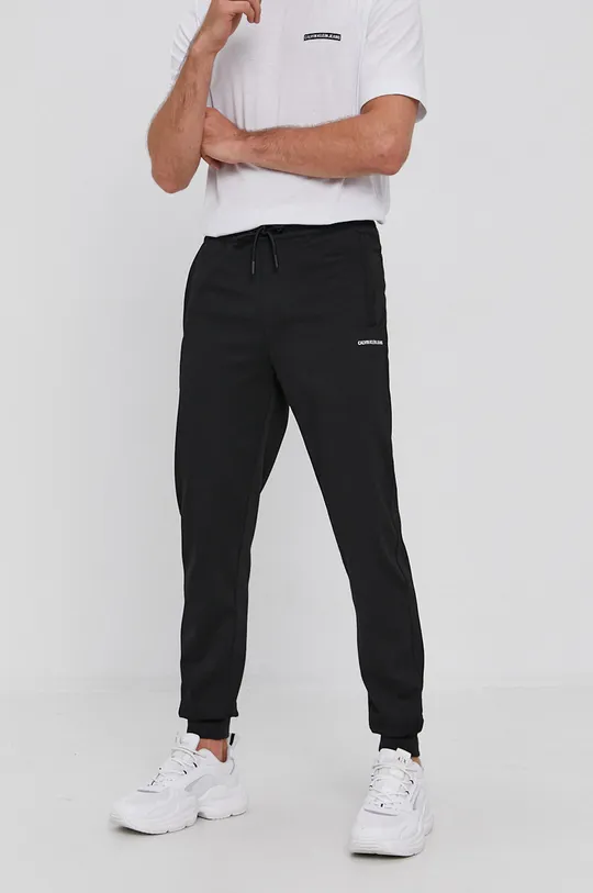 czarny Calvin Klein Jeans Spodnie J30J318594.4890 Męski