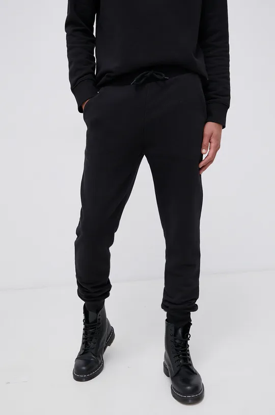 černá Kalhoty Napapijri Pánský