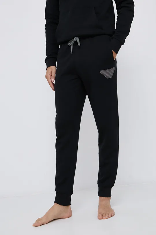 czarny Emporio Armani Underwear Spodnie 111690.1A571 Męski