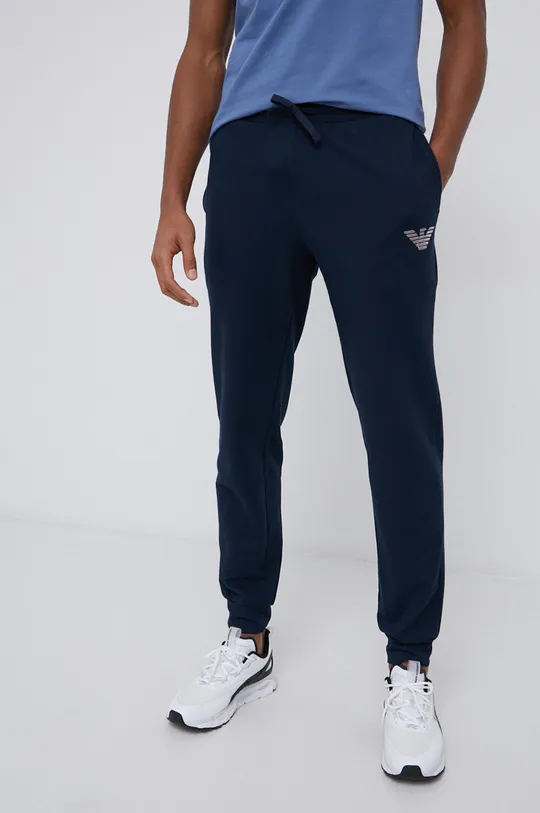 Hlače Emporio Armani Underwear mornarsko plava
