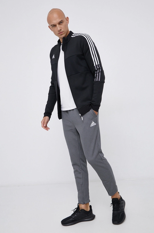 Hlače adidas Performance siva