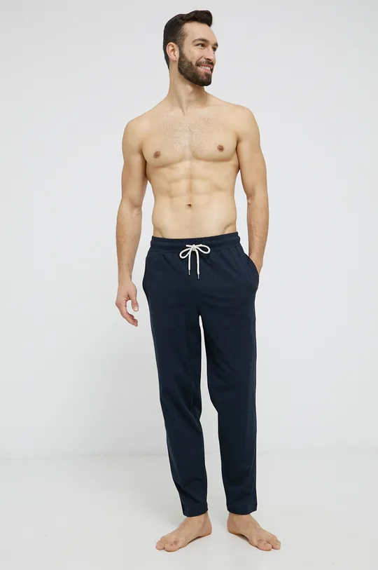 Βαμβακερό παντελόνι πιτζάμα Marc O'Polo σκούρο μπλε