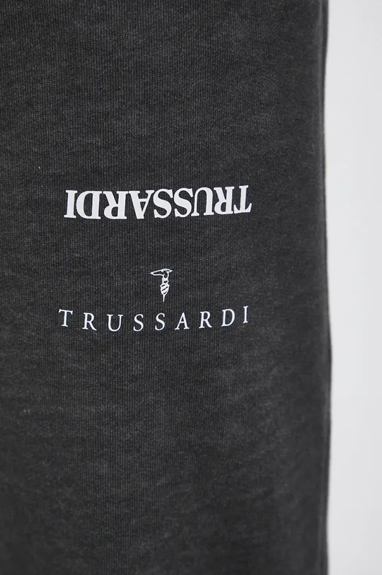 szary Trussardi Spodnie bawełniane