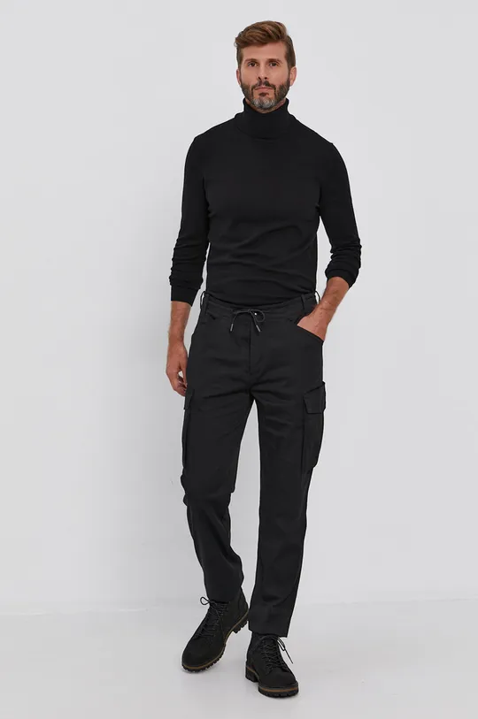 Sisley Spodnie czarny