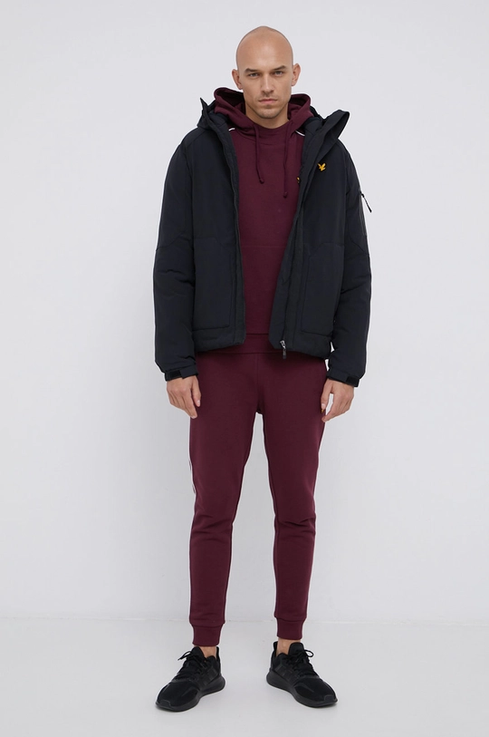 Lyle & Scott Spodnie bordowy