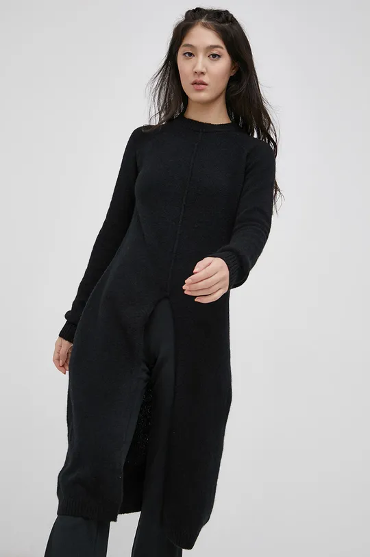 μαύρο Φόρεμα από μείγμα μαλλιού Vero Moda Γυναικεία