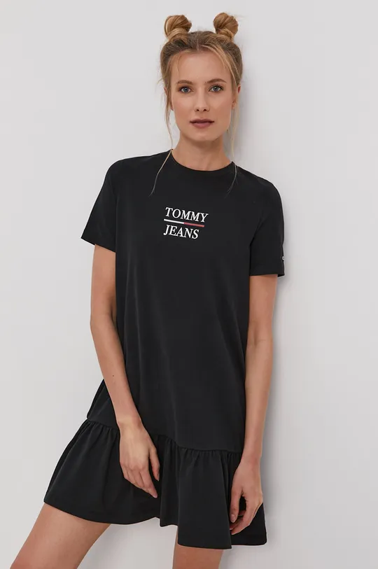 čierna Šaty Tommy Jeans Dámsky