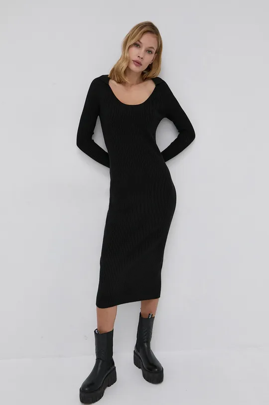 μαύρο Φόρεμα από μείγμα μαλλιού Trussardi Γυναικεία