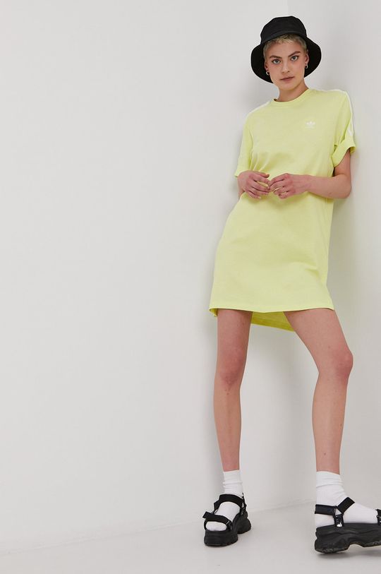 adidas Originals Sukienka H35504 jasny żółty
