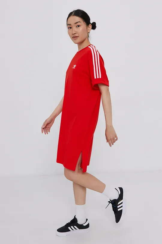 czerwony adidas Originals Sukienka H35505
