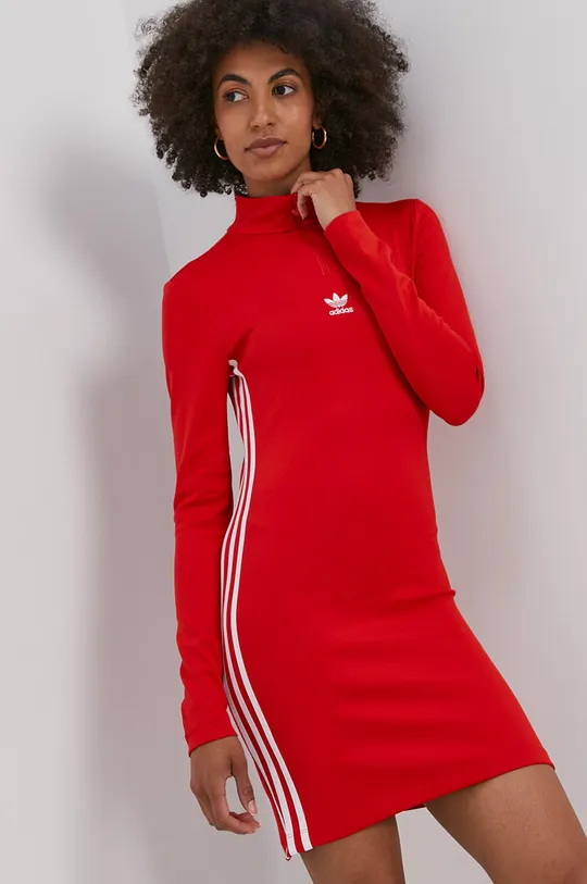 κόκκινο Φόρεμα adidas Originals Γυναικεία