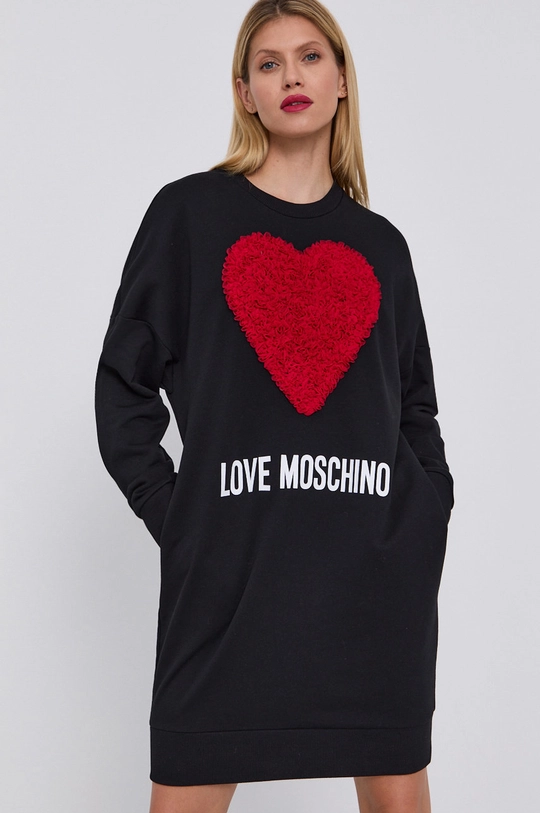 čierna Šaty Love Moschino Dámsky