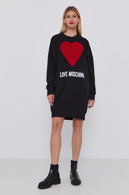 Šaty Love Moschino čierna