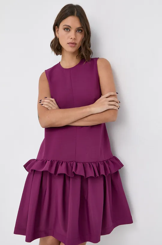 Платье Victoria Victoria Beckham фиолетовой