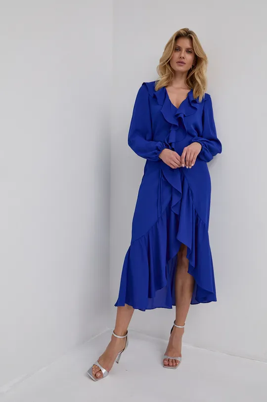Bardot ruha kék