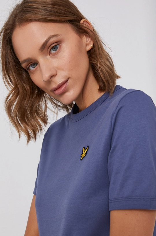 fialová Bavlnené šaty Lyle & Scott