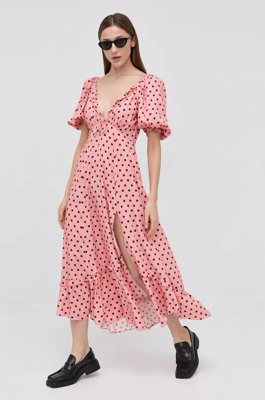 ροζ Φόρεμα από ροδοπέταλα For Love & Lemons Γυναικεία