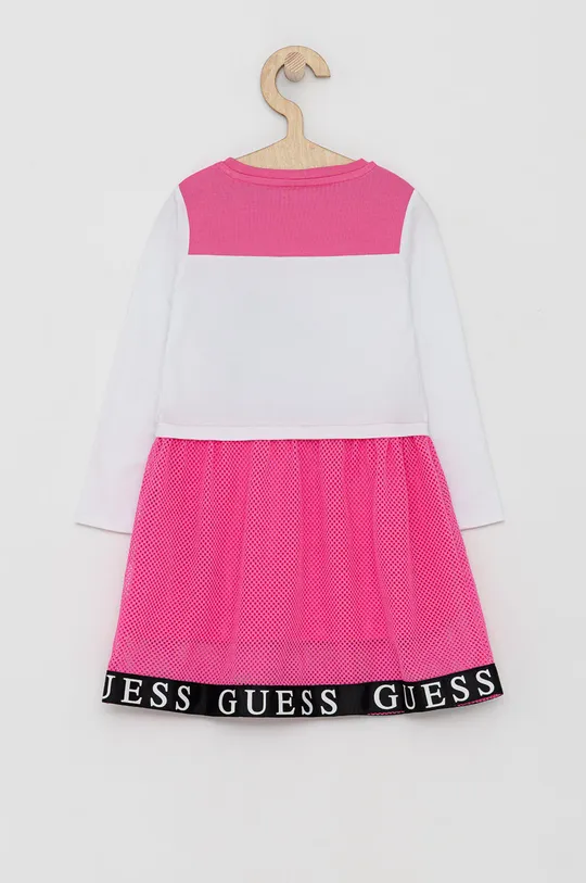Guess Sukienka dziecięca różowy
