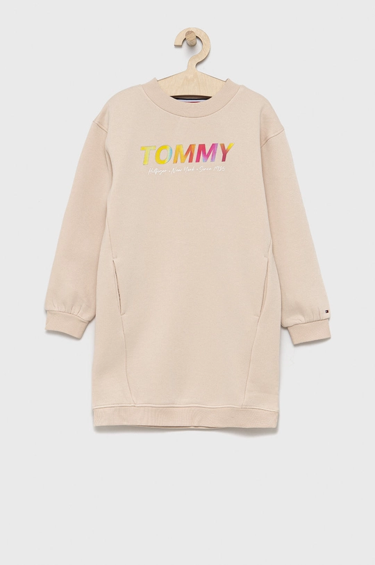 béžová Dievčenské šaty Tommy Hilfiger Dievčenský