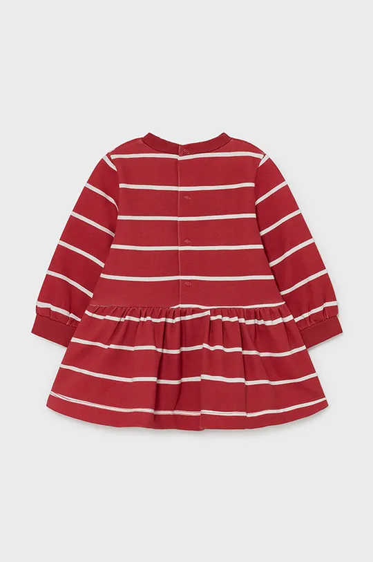 Dievčenské bavlnené šaty Mayoral červená