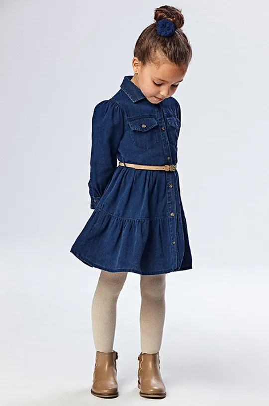 фиолетовой Детское джинсовое платье Mayoral Для девочек