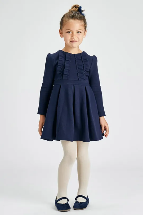 тёмно-синий Детское платье Mayoral Для девочек