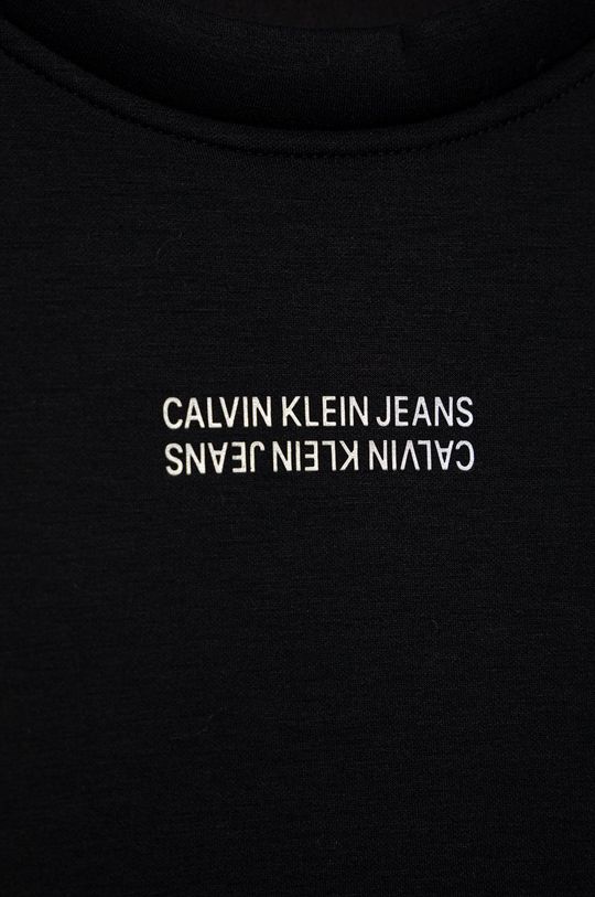 Dievčenské šaty Calvin Klein Jeans  9% Elastan, 79% Polyester, 12% Viskóza