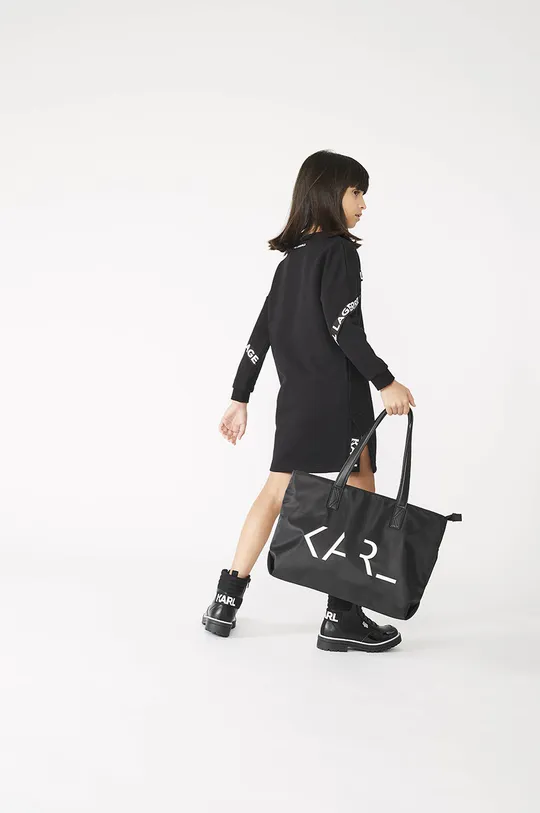 czarny Karl Lagerfeld Sukienka dziecięca Z12187.114.150 Dziewczęcy