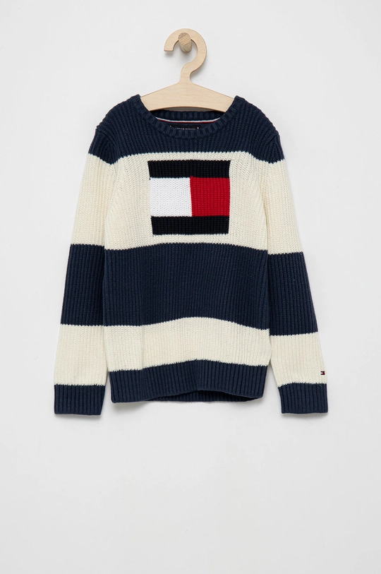 granatowy Tommy Hilfiger Sweter dziecięcy Chłopięcy