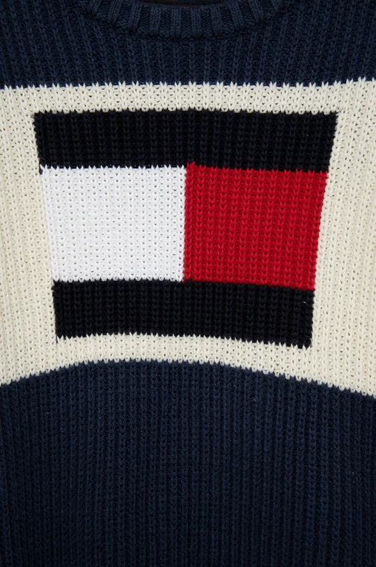 Tommy Hilfiger Sweter dziecięcy granatowy