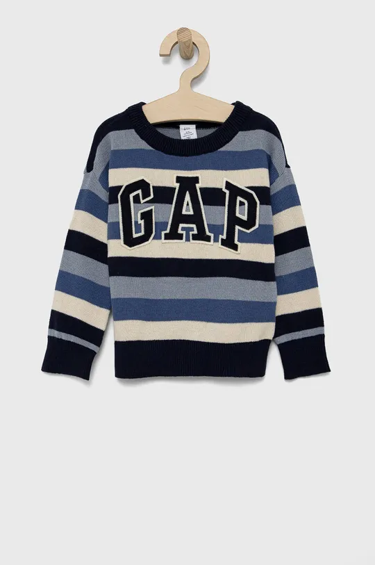 μπλε GAP - Παιδικό βαμβακερό πουλόβερ Για αγόρια