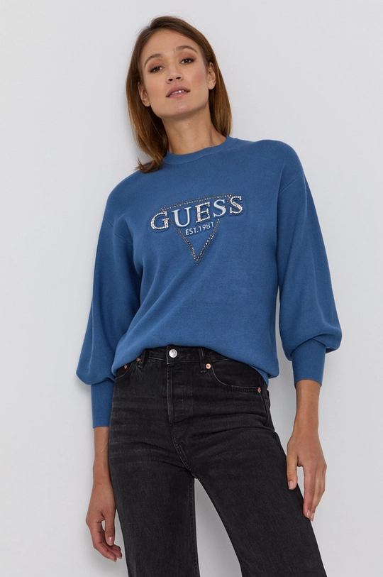 голубой Свитер Guess Женский