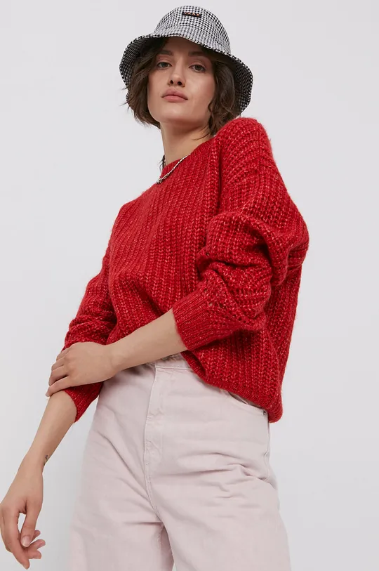 czerwony Vero Moda Sweter