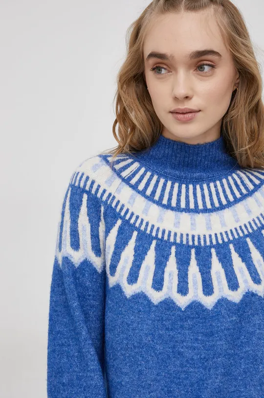 niebieski Vero Moda Sweter z domieszką wełny