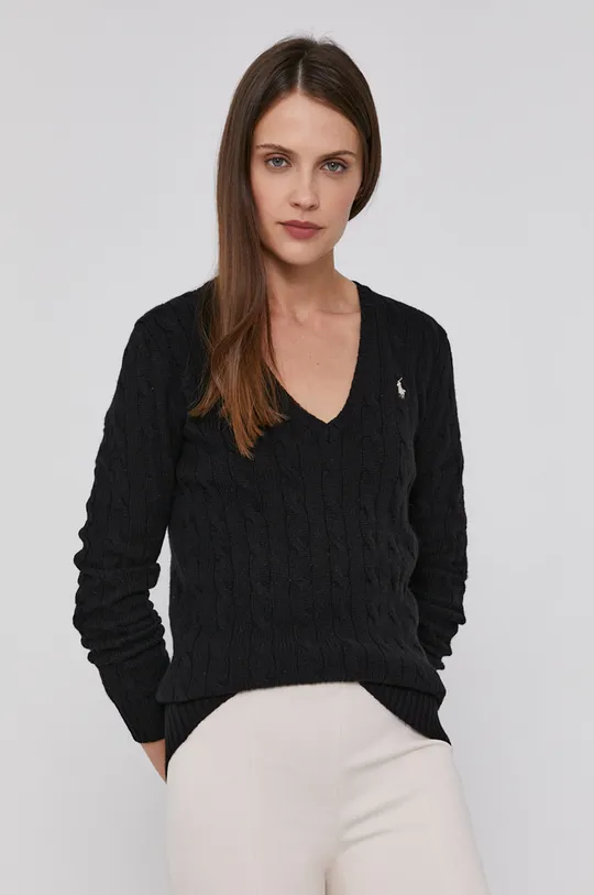 čierna Vlnený sveter Polo Ralph Lauren Dámsky