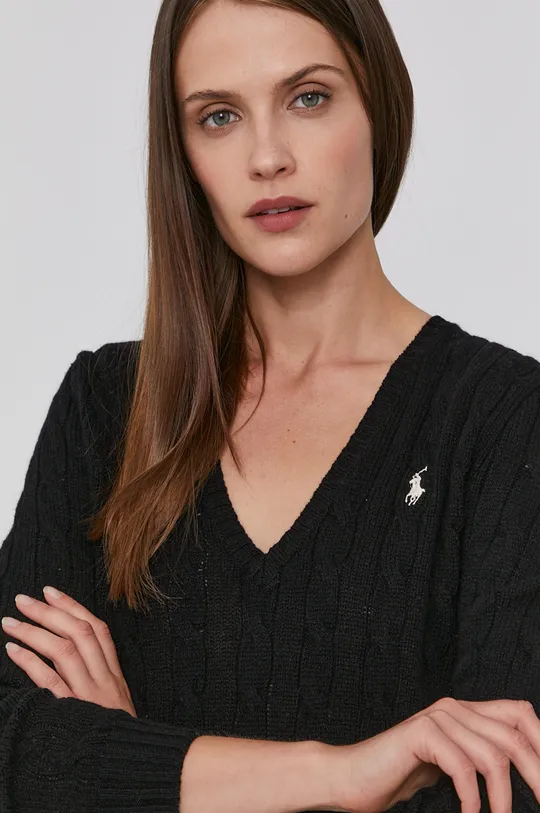 czarny Polo Ralph Lauren Sweter wełniany 211508656001