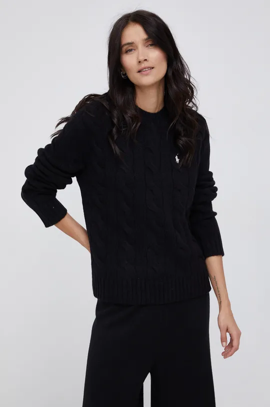 чорний Вовняний светр Polo Ralph Lauren