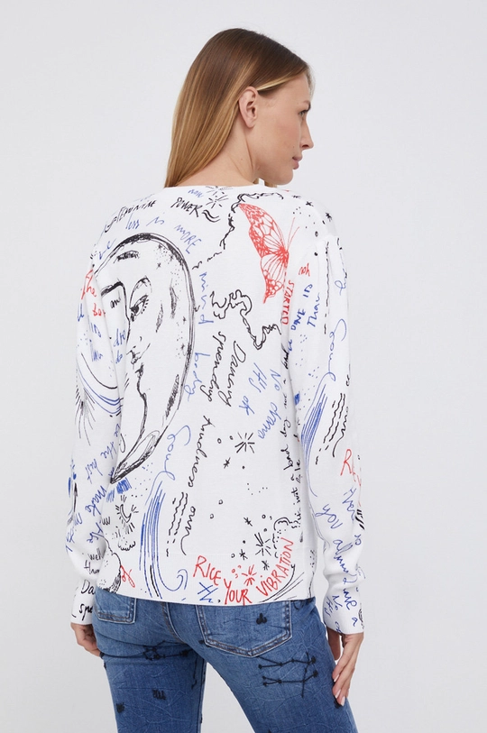 Desigual Sweter 21WWJF77 35 % Bawełna, 9 % Poliamid, 56 % Wiskoza