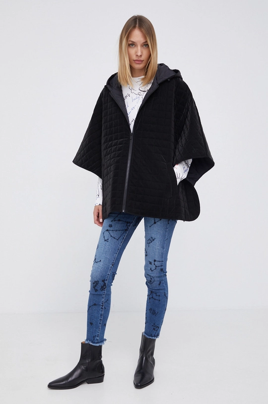 czarny Desigual Poncho 21WAIA38 Damski