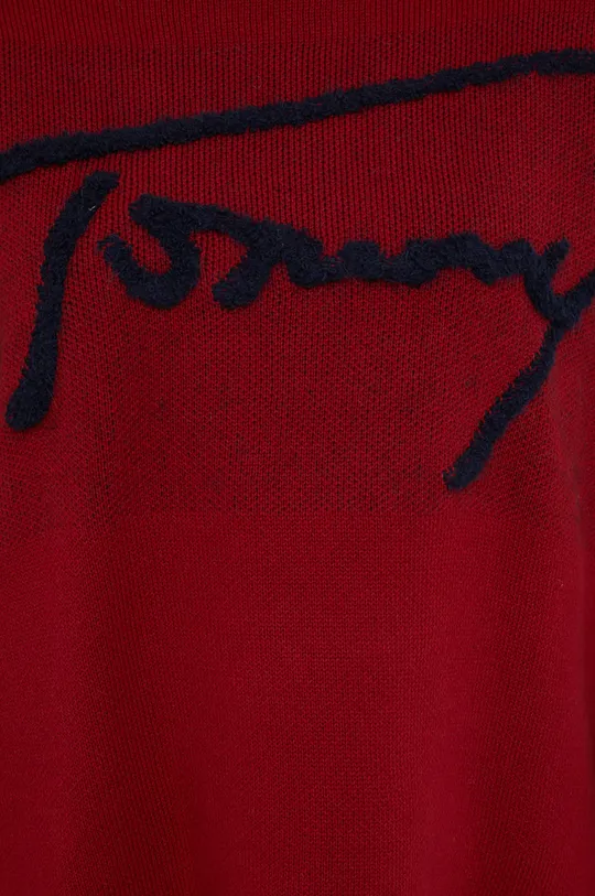 czerwony Tommy Hilfiger Sweter z domieszką wełny