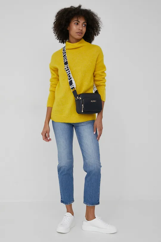 Μάλλινο πουλόβερ Calvin Klein κίτρινο